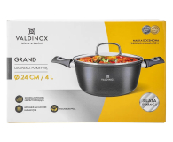 Altom Valdinox Grand garnek 24cm 4,0l. z pokrywą szklaną - 1580501 - zdjęcie 11